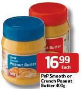 Pnp Smooth Or Crunch Peanut Butter-400g Each