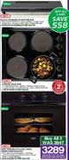 Defy Black Standard Extractor Fan +Defy Slimline Solid Hob +Slimline Eye Level Oven/Undecounter Oven