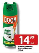 Doom Insecticides Assorted Aerosols-300ml Each