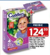 Cuddlers Jumbo Pack Size 3 Midi 70's/Size 4 Maxi-66's/Size 4+Maxi Plus 60's/Size 5 Junior56's Each
