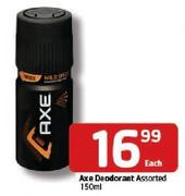 Axe Deodorant Assorted- 150ml Each