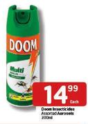 Doom Insecticides Assorted Aerosols - 300ml Each