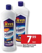 Jeyes Power Cream Assorted- 750ml Each