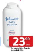 Johnson's Baby Powder Assorted- 400g Each