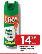 Doom Insecticides Assorted Aerosols-300ml Each