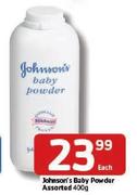  Johnson's Baby Powder-400gm