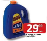 Jik Regular Or Lemon Bleach-3Ltr
