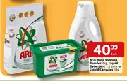 Ariel Auto Washing Powder 2Kg,Liquid Detergent 1.5L Or Liquid Capsules 14's