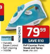 PnP Counter Point Steam And Spray Iron(CPSSI-200)