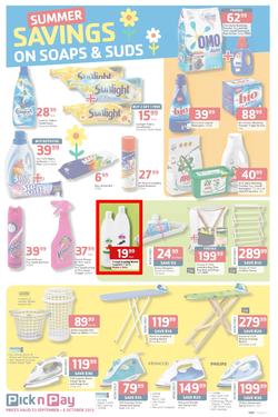 Pick N Pay : Summer Savings On Spring Cleaning (23 Sep - 6 Oct 2013), page 5