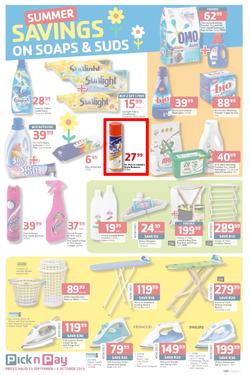 Pick N Pay : Summer Savings On Spring Cleaning (23 Sep - 6 Oct 2013), page 5