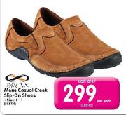 Mens Casual Creek Slip-On Shoes-Per Pair