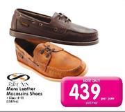 Mens Leather Mocassins Shoes-Per Pair