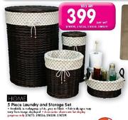 Home 5 Piece Laundry & Storage Set