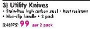 Utility Knives-Per 2 Pack