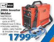 Matweld 200A Inverter Welder(MAT9055K)