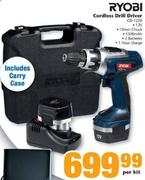 Ryobi Cordless Drill Driver(CD-1220)-Per Kit