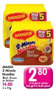 Maggi 2 Minute Noodles (Beef, Cheese Or Chicken)-73g Each