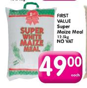 First Value Super Maize Meal-12.5kg Each