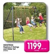 Hedstrom Neptune 2 Swings and Glider Set-Per Set