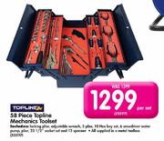 Topline 58 Piece Mechanics Toolset-Per Set