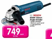 Bosch 850W 115mm Angle Grinder(Model:GWS850C)-Each
