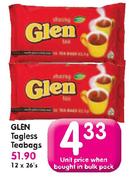 Glen Tagless Teabags-26's