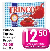 Trinco Tagless Teabags Pouch-100's