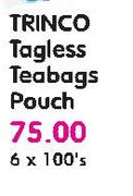 Trinco Tagless Teabags Pouch-6x100's