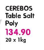 Cerebos Table Salt Poly-20x1Kg