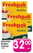 Freshpak Rooibos Teabags-160's Each