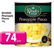 Rhodes Pineapple Pieces-3kg Each