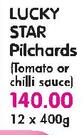 Lucky Star Pilchards(Tomato Or Chilli Sauce)-12x400G