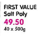 First Value Salt Poly-40x500G