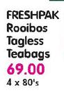 Freshpak Rooibos Tagless Teabags-4x80's