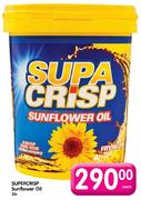 Supa Crisp Sunflower Oil-20L Each
