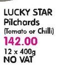 Lucky Star Pilchards(Tomato Or Chilli)-12x400g 