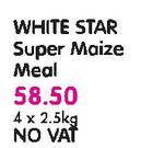White Star Super Maize Meal-4x2.5kg 