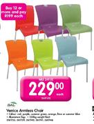 Sal Venice Armless Chair-Each