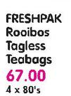 Freshpak Rooibos Tagless Teabags-4 x 80's
