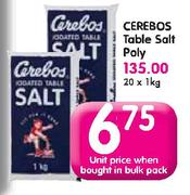 Cerebos Table Salt Poly-20 x 1kg