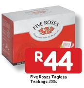 Five Roses Tagless Teabags-200's