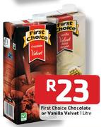 First Choice Chocolate/Vanilla Velvet- 1L