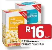 PnP Microwave Popcorn Assorted- 3's Each
