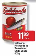 Saldanha Pilchards In Tomato Or Chilli Sauce-400gm Each