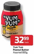 Yum Yum Peanut Butter-800gm Each