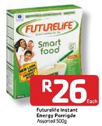 Futurelife Instant Energy Porrigde Assorted-500g Each