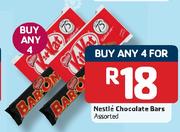 Nestle Chocolate Bars Assorted-4's