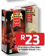 First Choice Chocolate Or Vanilla Velvet-1L