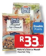 Nature's Source Muesli Assorted-750g Each